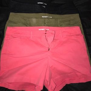Black, Pink, or Olive Old Navy Shorts